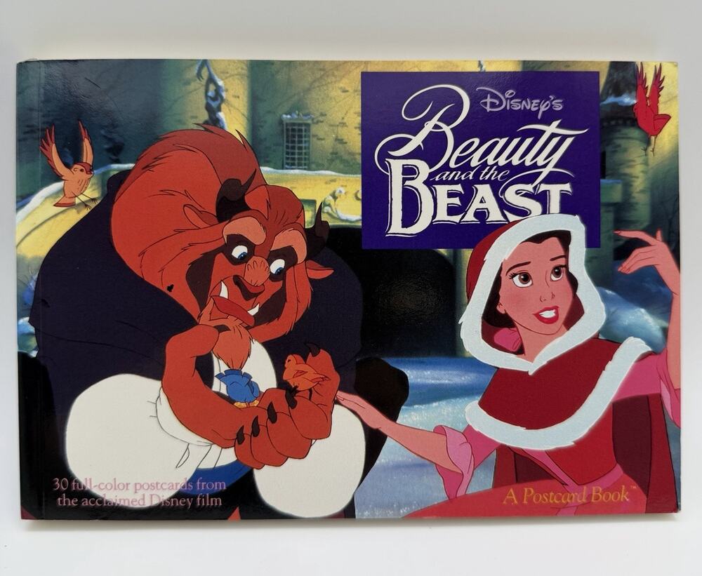 Disney's Beauty and the Beast Postcard Book Running Press 30 Scenes Full Color